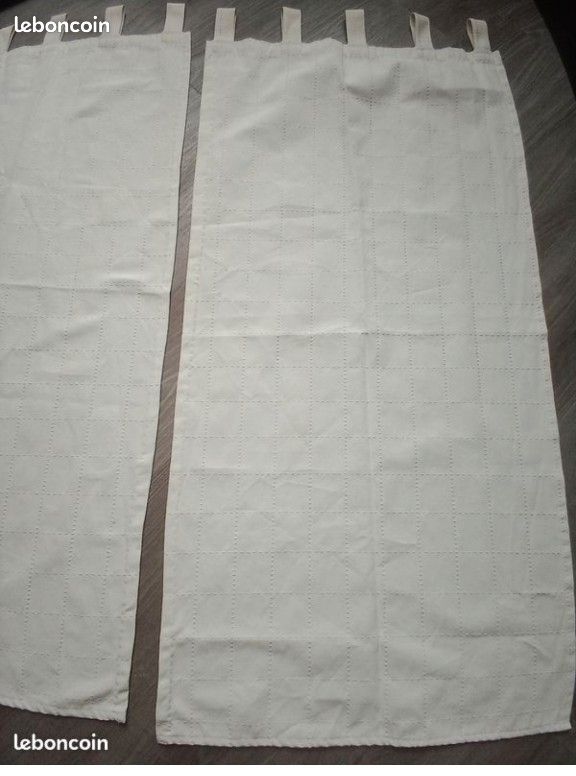 Lot de 2 rideaux blancs épais (image 5)