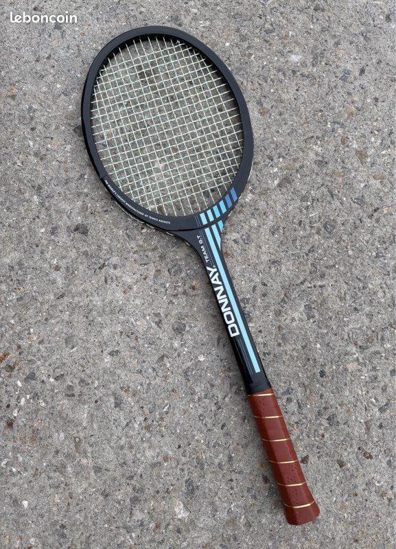 Rare raquette de tennis en bois Donnay TOP EXECUTIVE vintage pour collectionneur ou déco ! Bel état - France