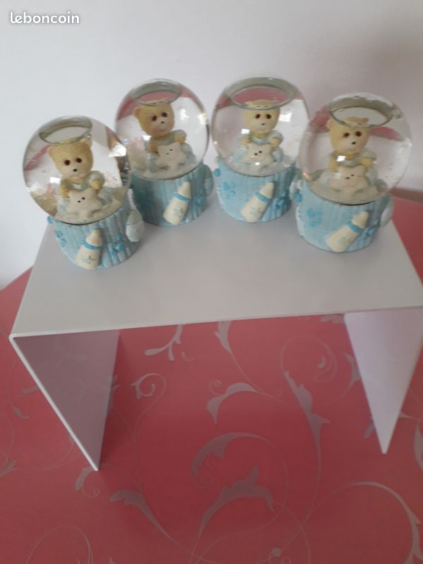4 oursons boules neige bleu (image 3)
