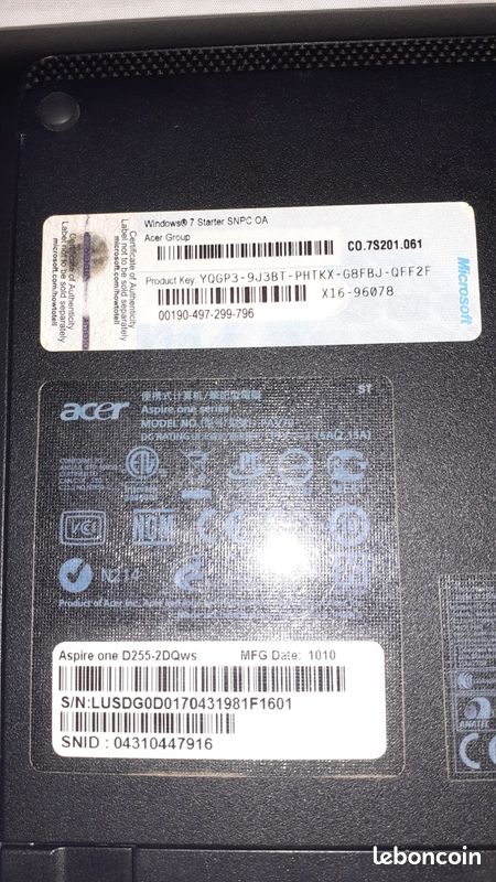 Petit ordinateur portable acer hs (image 7)