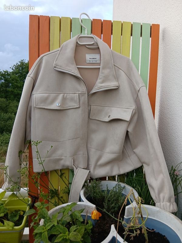 Pullandbear Perfecto Pull And Bear Femme Noir Veste Similicuir