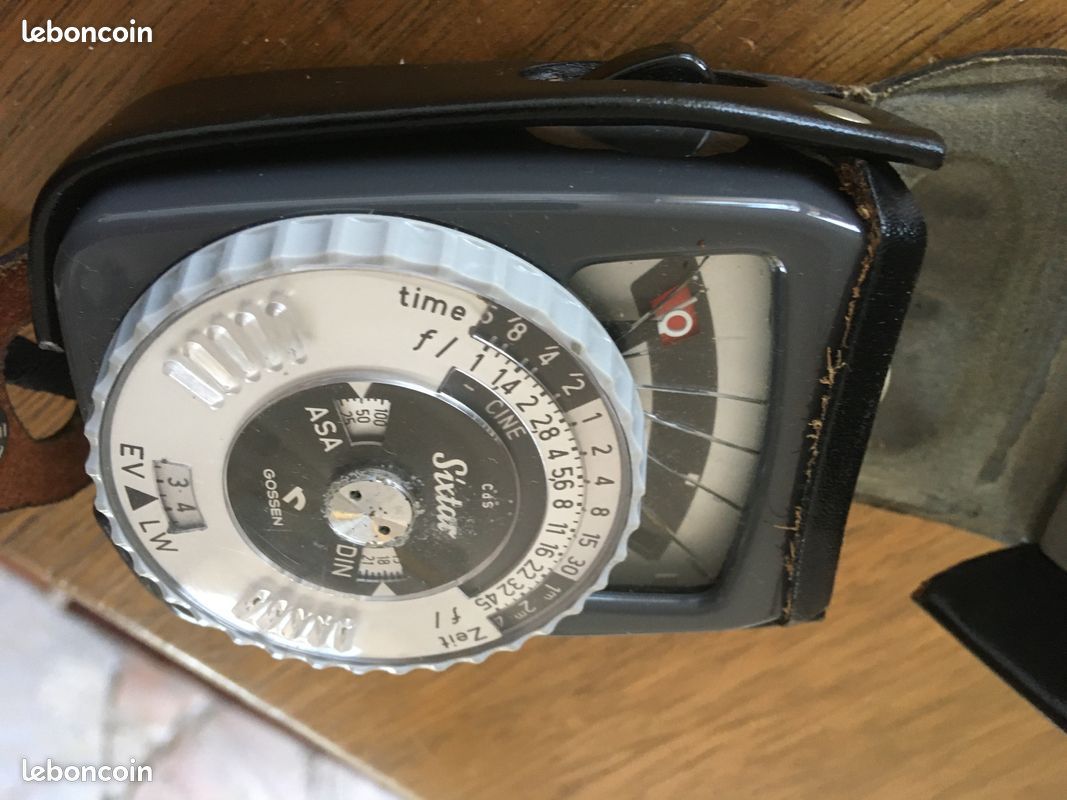 Posemètre Gossen Sixtomat * 3 Vintage Allemagne Avec étui Cuir - Fonctionne Parfaitement