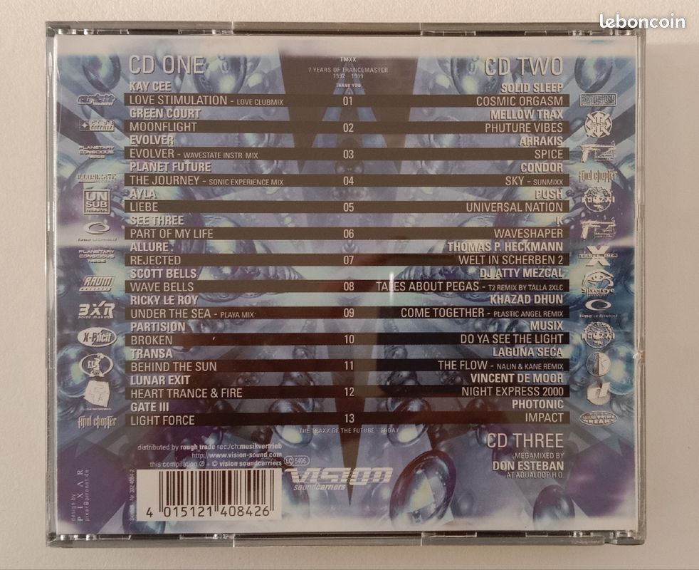 Compilation 3 cd trance master 20 tbe (image 2)