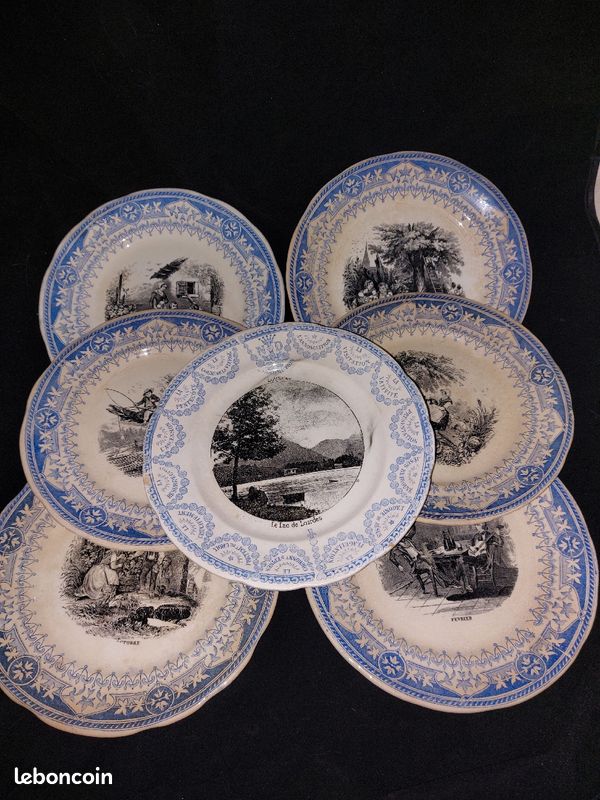 Assiettes sarguemines digoin (image 1)