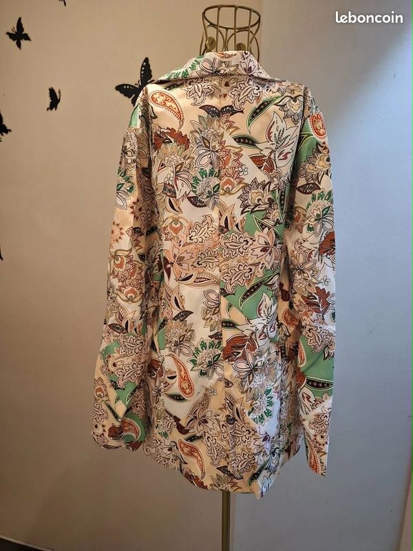 Veste blazer légère imprimée - Made in italy (image 3)