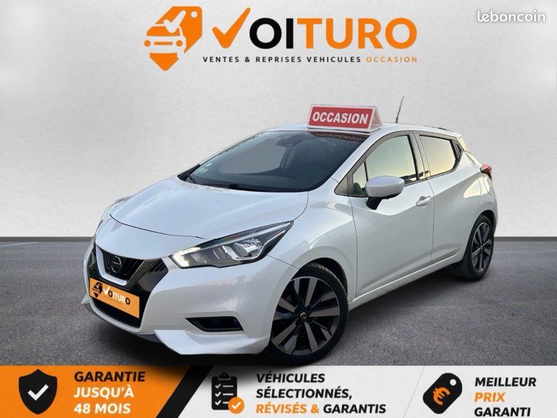 đNISSAN Micra 1.5 dCI 90 cv Tekna,SiĂšge cuir,GPS,Bluetooth,Excellent Ă©tat,âïžGARANTIE 1 AN (image 1)