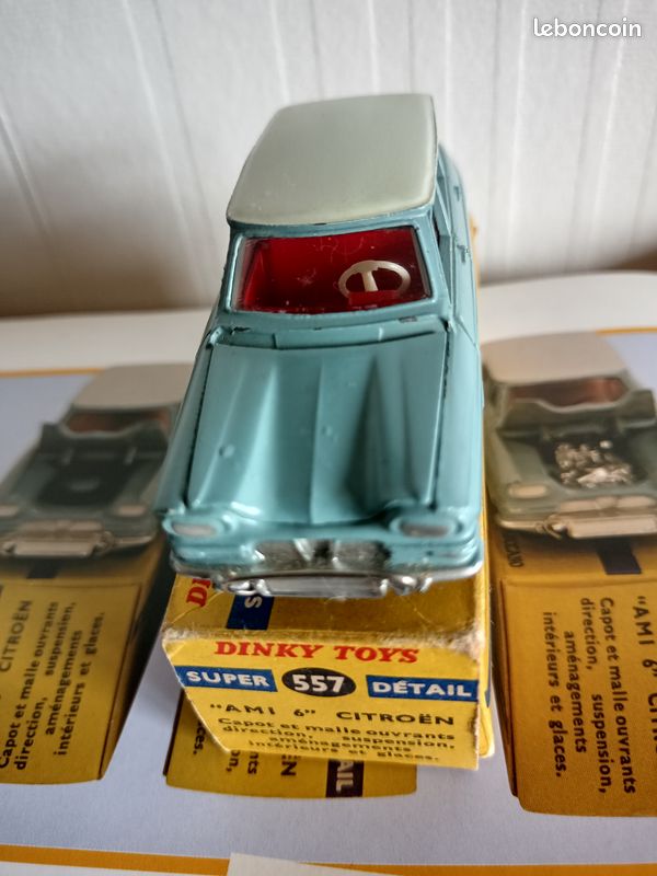 Modèle Réduit Dinky Toys Atlas 557 - Citroën Ami 6 Verte - Neuve En Boîte - Fabriqué En France