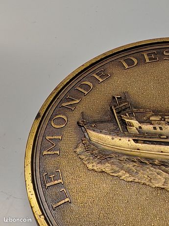 MÉDAILLE COMMANDANT J.YVES COUSTEAU La Calypso graveur R.DUBOC EUR 12