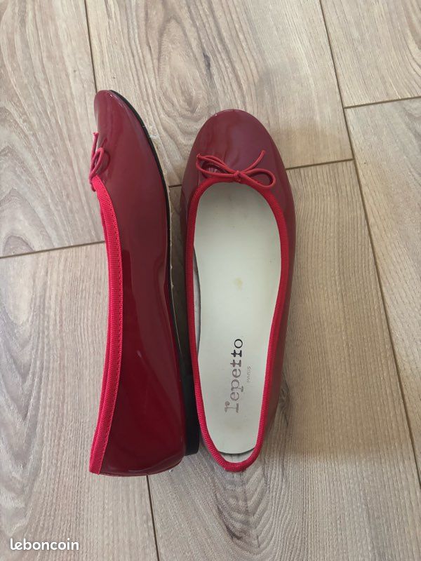 Ballerines Repetto rouges vernis (image 2)