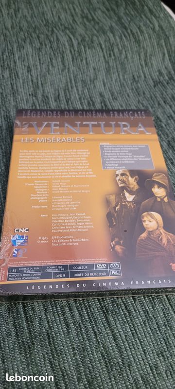 NEUF sous blister DVD dans sa jacquette LINO VENTURA dans LES MISERABLES film de Robert Hossein (image 2)
