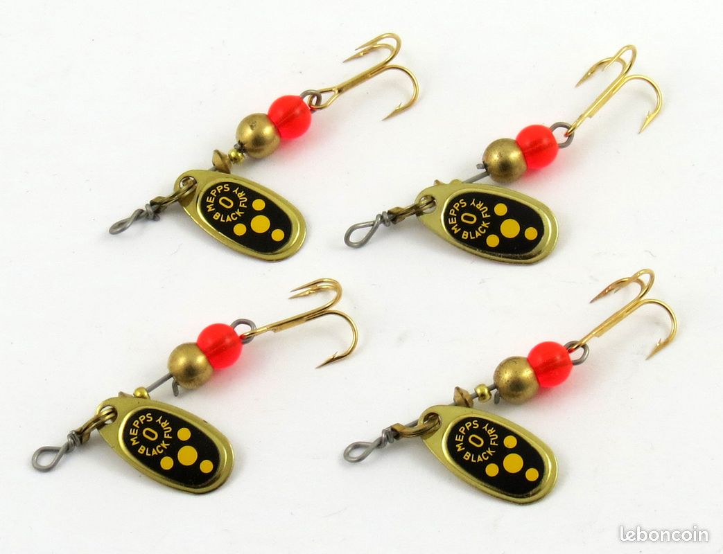 Leurre de pêche vintage MEPPS Comet Killer taille 3 toupie