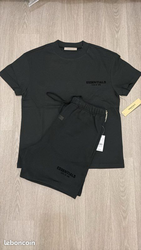 Ensemble essentials fear of god authentique noir (image 1)