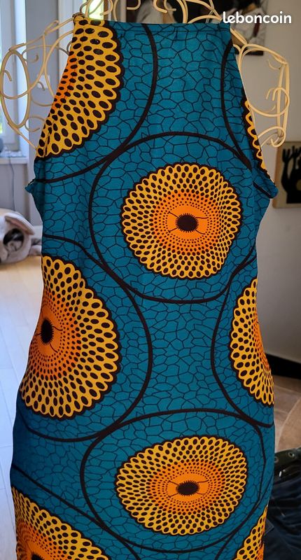 Robe D'été Sans Manches Taille 38 (M) - Marque Alina Marti, Couleur Blanche, Matière Acrylique, Occasion Très Bon état
