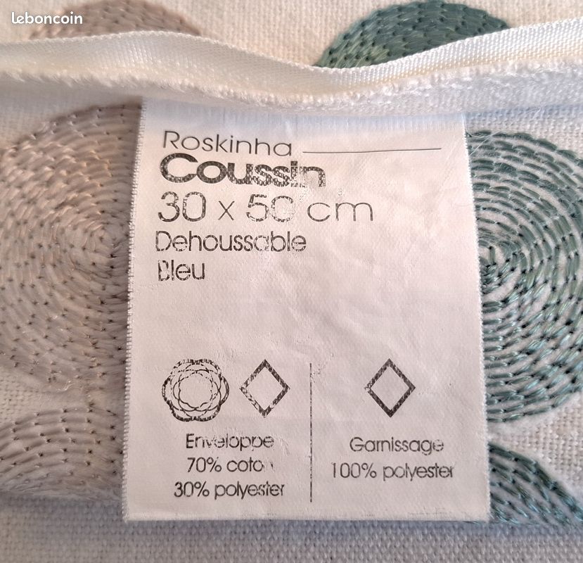 Housse de coussin rectangulaire 50x70 au meilleur prix | Leroy Merlin