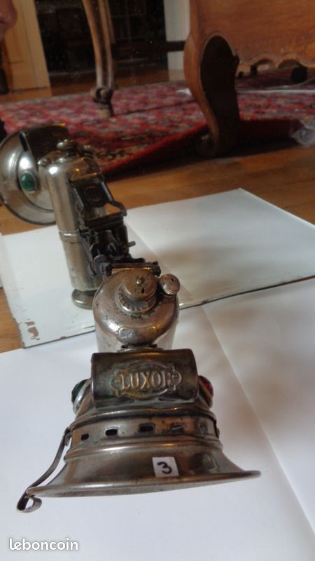 Phare Avant Vélo Luxor à Acétylène – Lanterne Ancienne, Fabrication Française