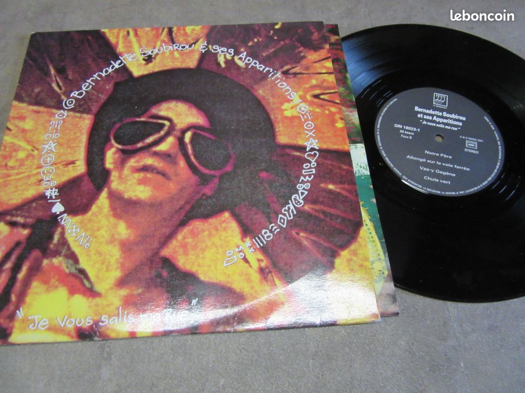 Vinyle 25 cm 33 tours bernadette soubirou et ss apparitions ( je vous salis ma rue ( tirage limite n ° 1005 (image 1)