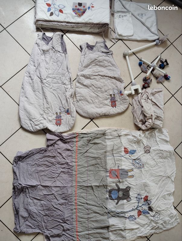 Ensemble linge de lit bébé (image 1)
