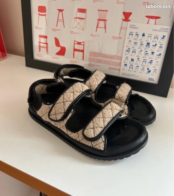 Sandales na kd beige noir (image 1)