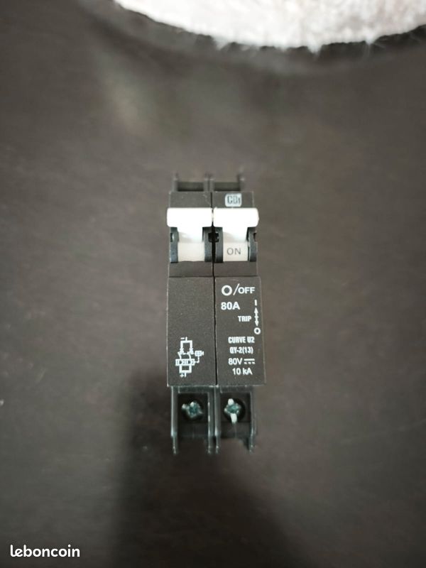 Lot de 10 disjoncteurs CBI 20A / 80V DC – Neuf (image 5)