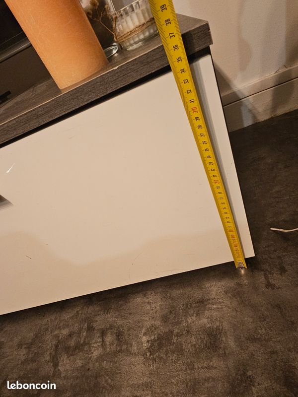 Meuble TV gris/blanc (image 4)