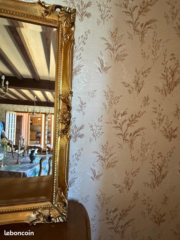 Grand miroir dorée style baroque (image 3)