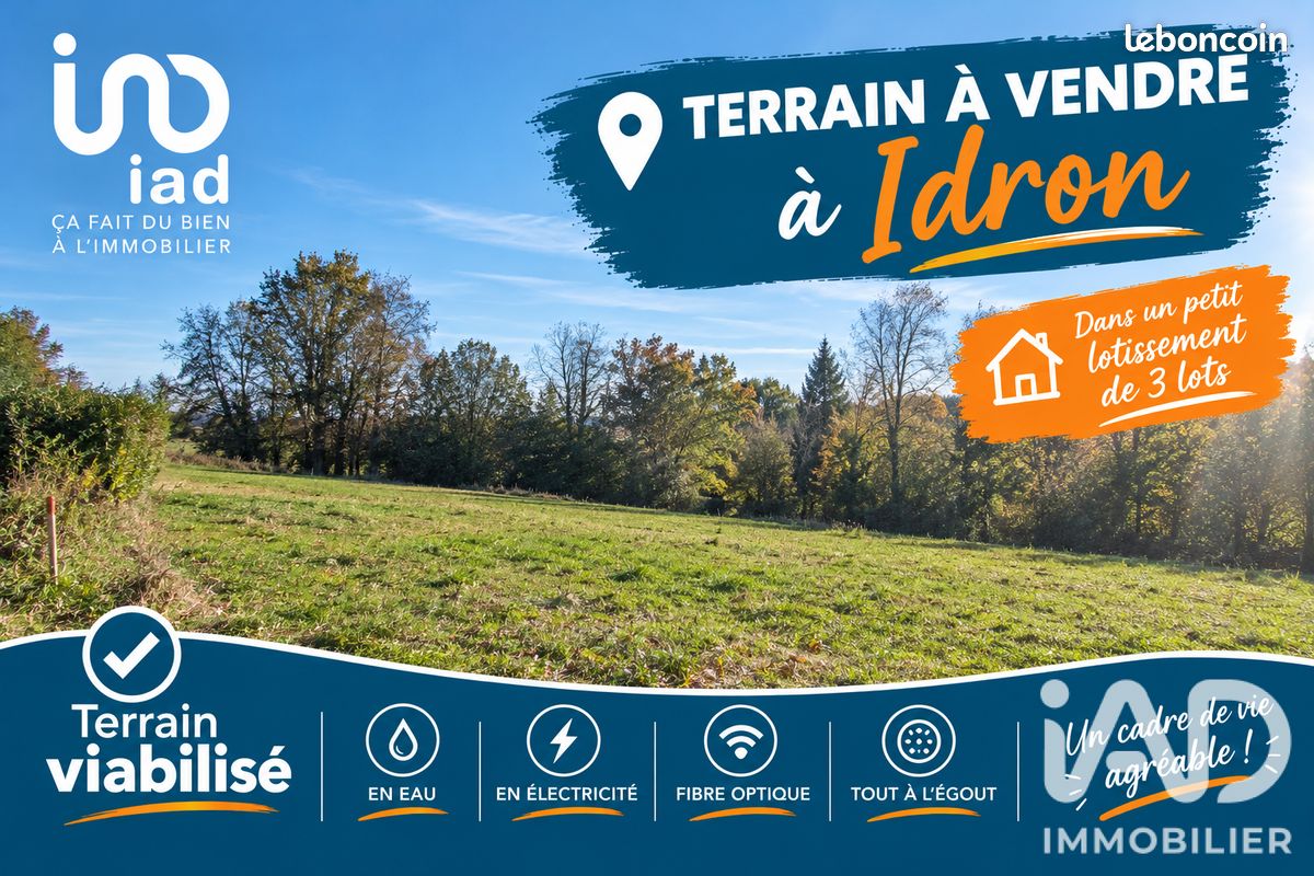 Terrain 1050 m² · à Idron · 1 050 m² · 106 000 €
