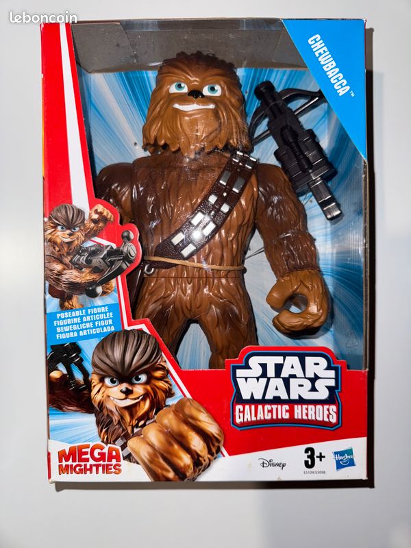 Figurine Articulée Star Wars Mega Mighties Chewbacca Hasbro Galatic Heroes (image 1)