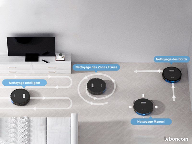 INOMI LE7 Robot Aspirateur Laveur Avec Télécommande