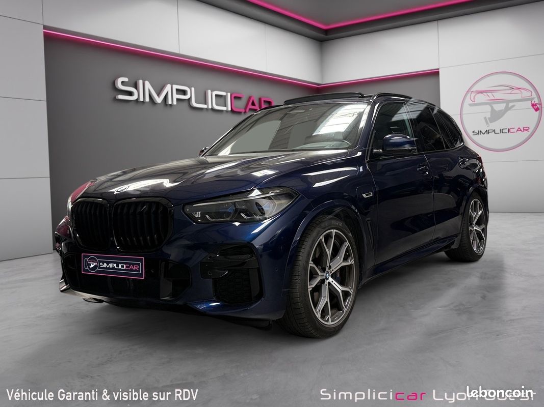 BMW X5 G05 45e xDrive 394 M Sport BVA8 Tanzanite Blue Harman Kardon Sièges M Sky Lounge Garantie 12 mois (image 4)