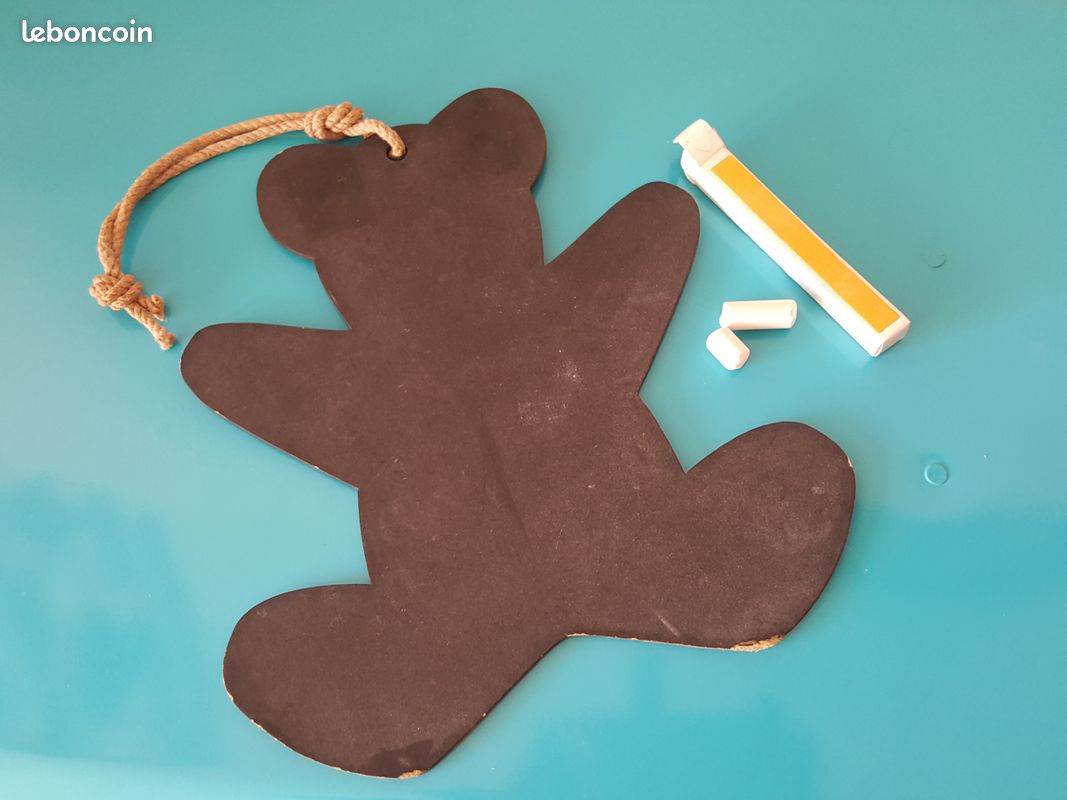 Ardoise enfants en forme de nounours (image 2)