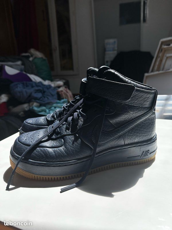 URGENT Chaussures Nike Air Force Bleu Upstep Pinnacle High