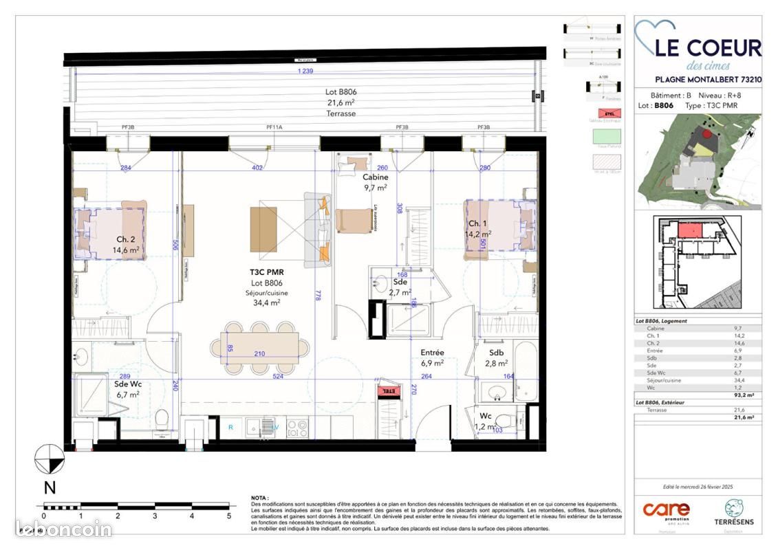 Appartement 3 pièces 93 m² · à La Plagne Tarentaise · 93 m² · 788 200 €