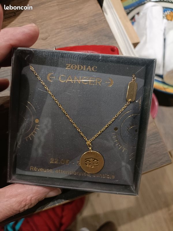 Collier zodiaque cancer neuf (image 3)