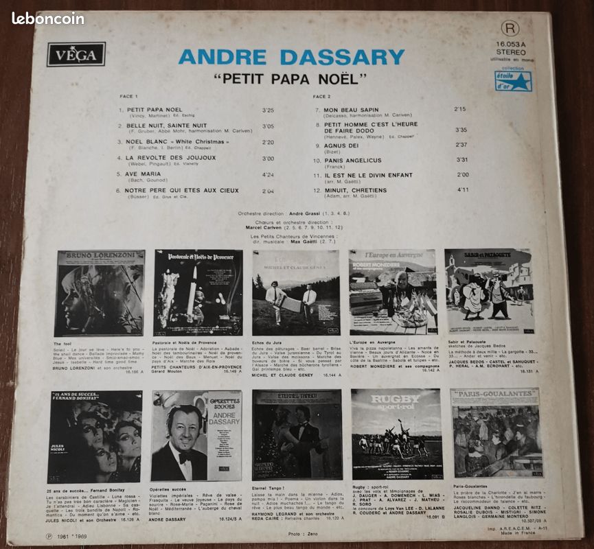 Lot de 10 vinyles Acker Bilk - Jouvin - andré - Michel - Manitas de platas - Dessary - Montreux - Rossi (image 4)