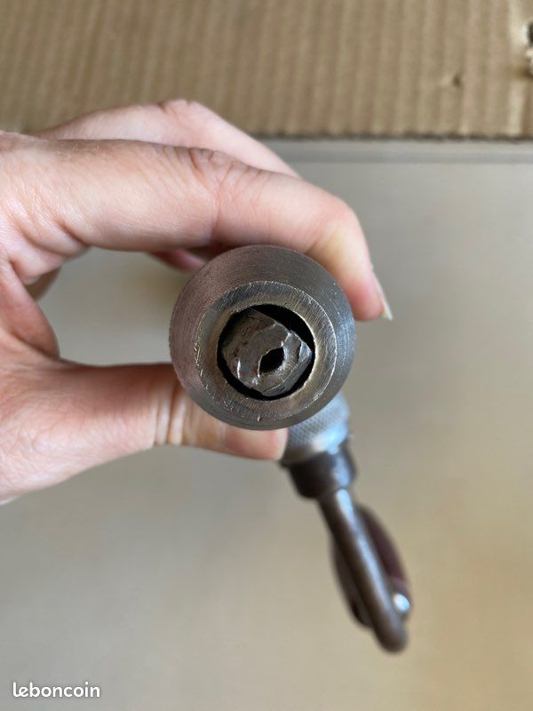 Chignole vilebrequin perceuse manuel outil ancien vintage (image 3)