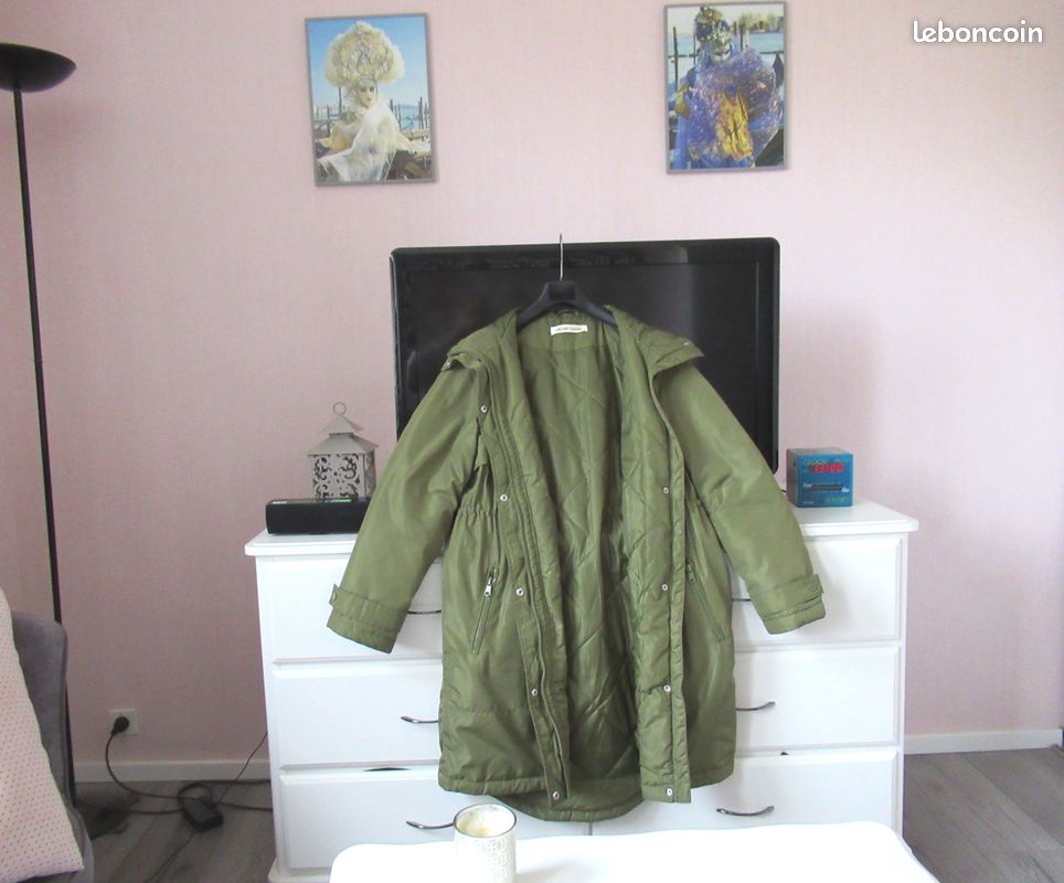 Parka femme vert kaki Cache Cache Vêtements