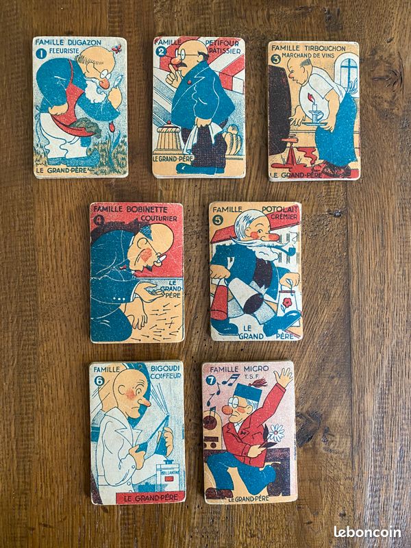 Jeu Des 7 Familles Ancien – Complet – Boîte GB – Jeu De Cartes Vintage