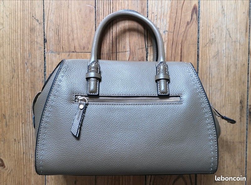 Sac à main trapèze ETRIER en cuir (image 2)