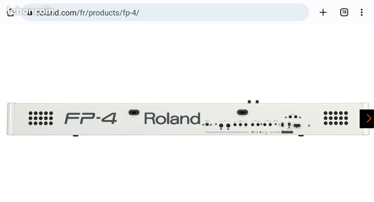 Roland FP-4 Piano numérique Portable EDITION exceptionnel en Blanc Superbe prix AFFAIRE (image 5)