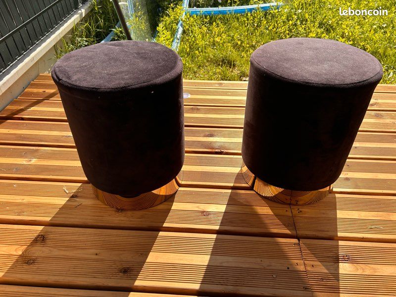 Lot de 2 poufs (image 1)