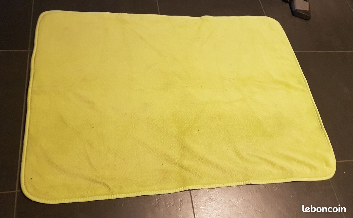 Tapis vert anis doux 125 x 90 cm (image 1)