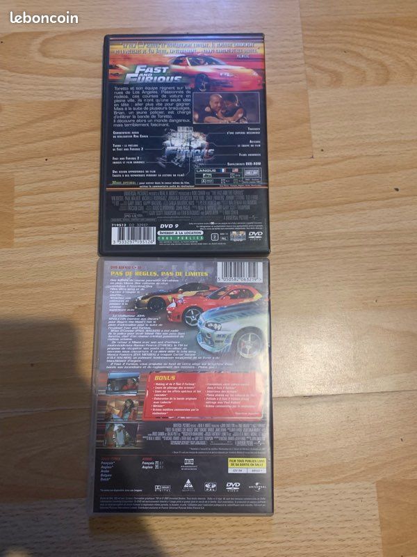 Lot des 2 premiers DVD fast and furious (image 2)