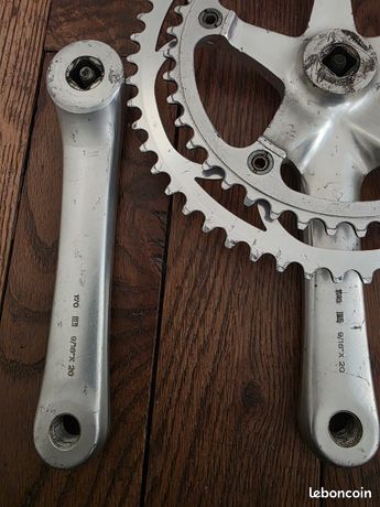 Pédalier Campagnolo Athena 170mm 52/42t - Alu - Vélo Route Vintage - Italie