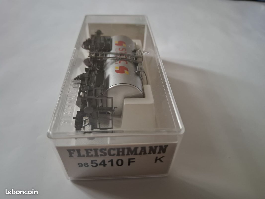Wagon-citerne Fleischmann HO 5430 FB - Essieux, Shell SNCF, Occasion