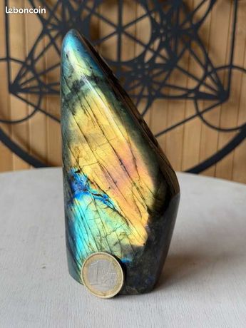 Labradorite Naturelle - Cabochon Carré 8mm - 2.30 Carats - Afrique - Neuf