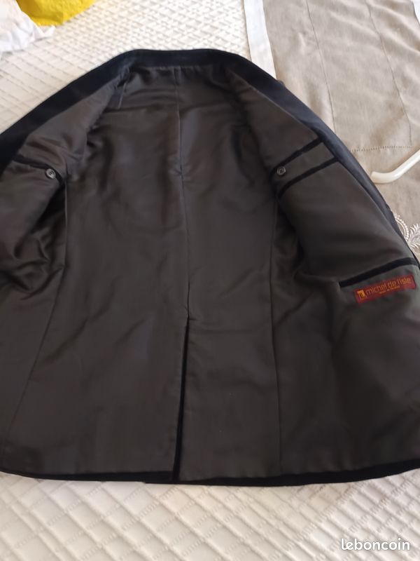 Veste velours ras noir (image 6)