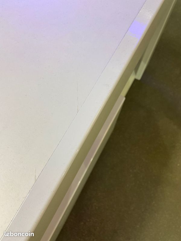 Table basse Conforama SCORE blanche avec éclairage LED (image 4)