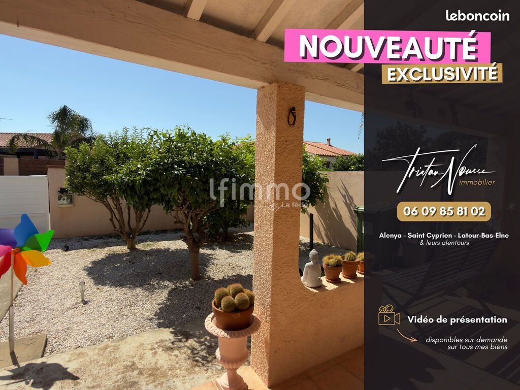 Maison 3 pièces 65 m² · à Saint-Laurent-de-la-Salanque · 65 m² · 229 000 €