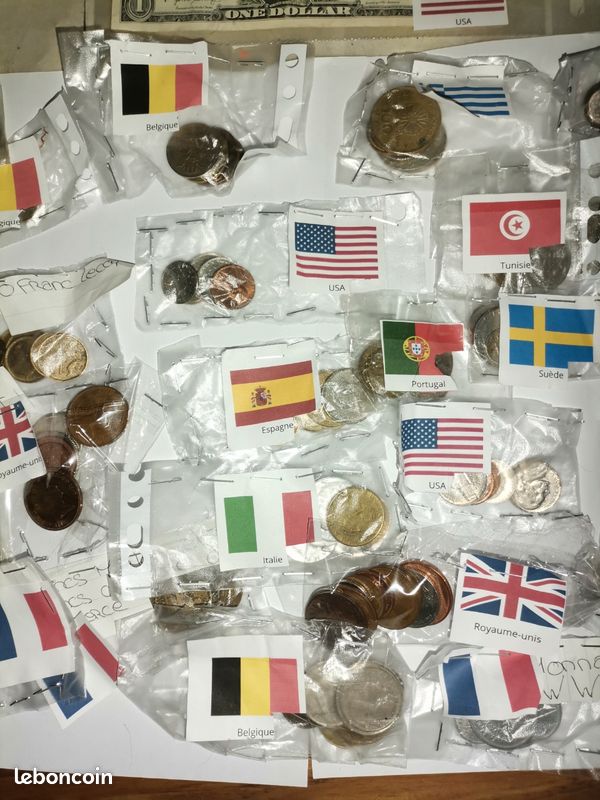 Lots de pièces et de billets (image 8)