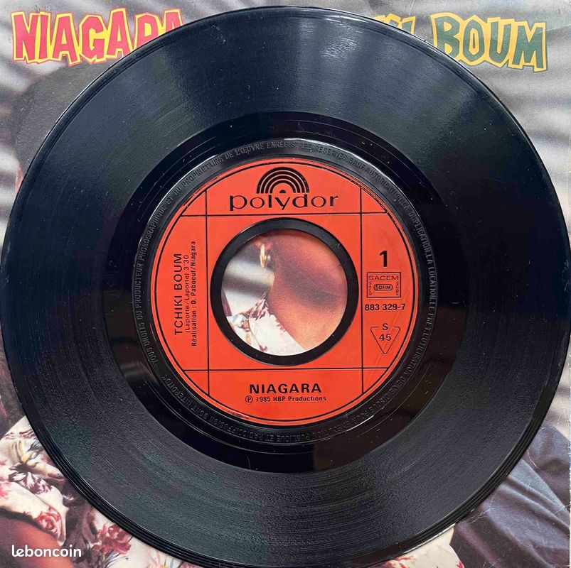 ♥🎼 45t 🇫🇷 Niagara (Tchiki Boum) ✷ 1985 eo (image 3)